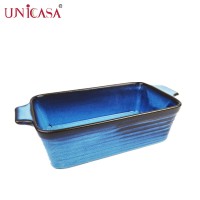 Hot selling rectangle round ceramic coated baking pan for bread cake