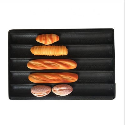 Non stick French bread baguette tray baking pan