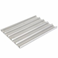 Hot Sell Commercial Perforated 4/5/6 slot 16 gauge french Baking Tray / Aluminum Baguette Bread Pan