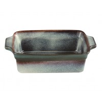 Best Selling Ceramic bakeware 11.5inch Stoneware Loaf Pan New Reactive Glaze bread baking foam serving tray