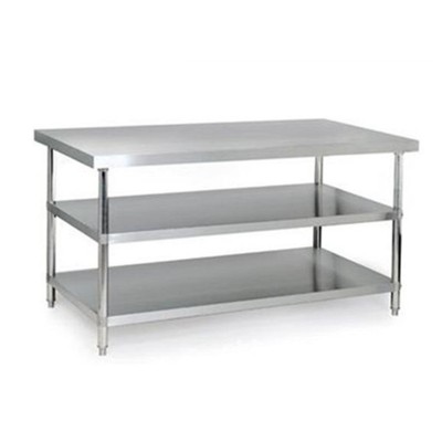 3 tiers stainless steel restaurant kitchen work table